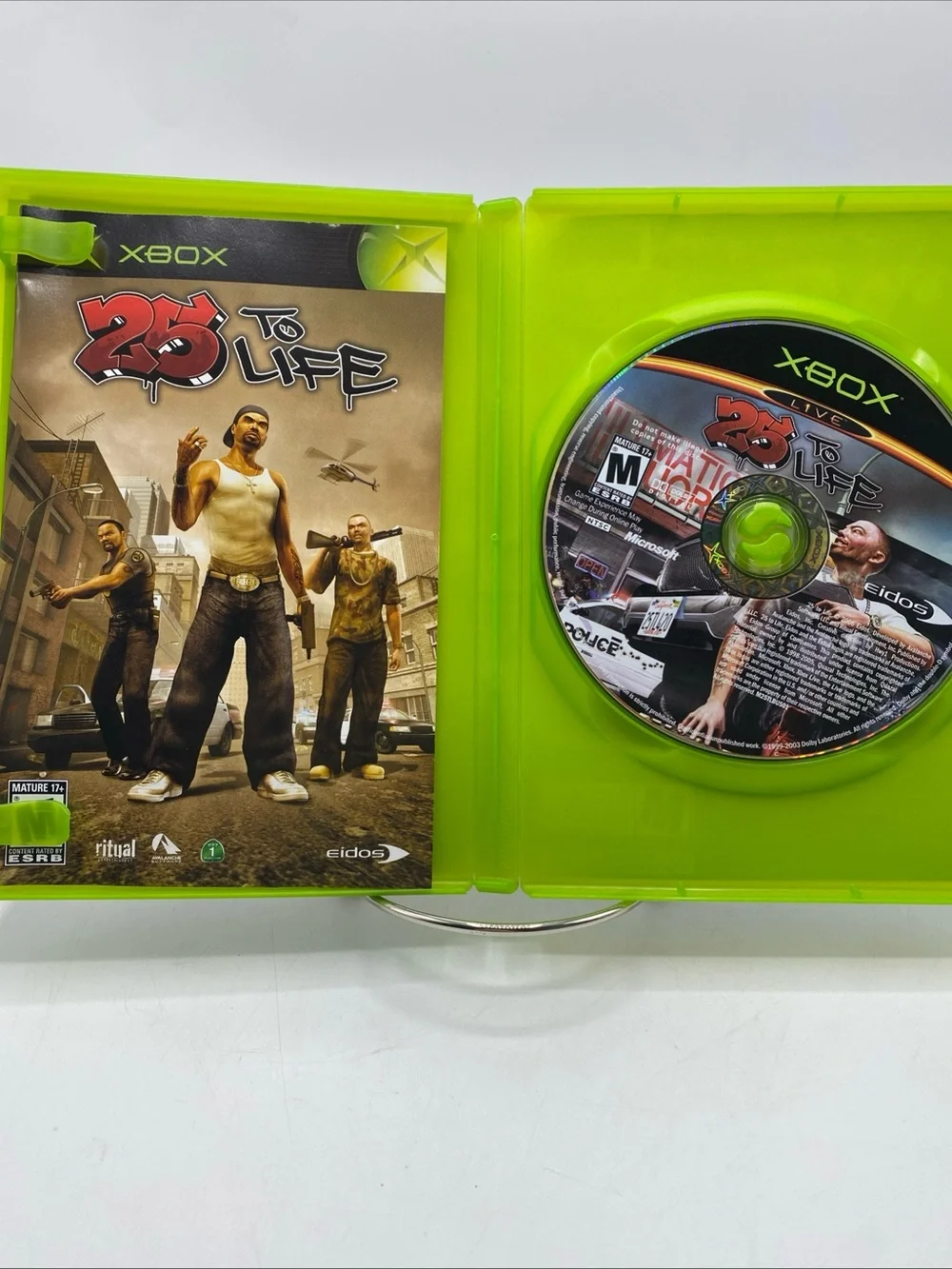 25 to Life (Microsoft Xbox, 2006) Video Game Mature Audience